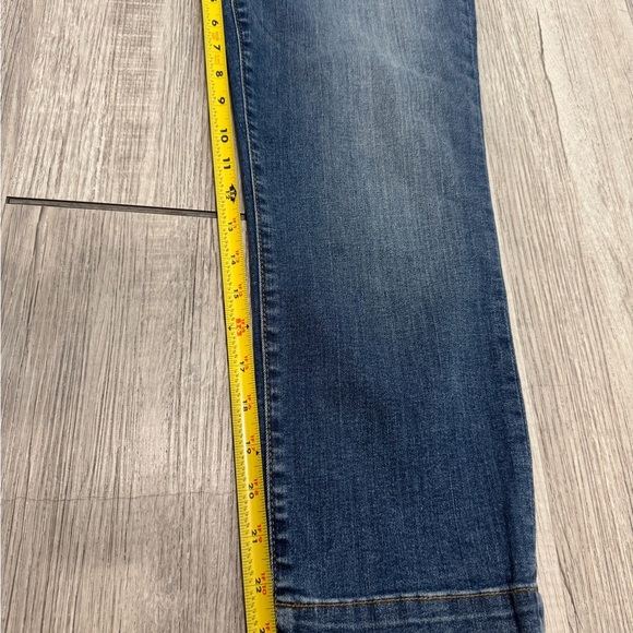 kUT From The Kloth High Rise Crop Straight Leg Blue Jeans Sz 6 - Picture 5 of 16